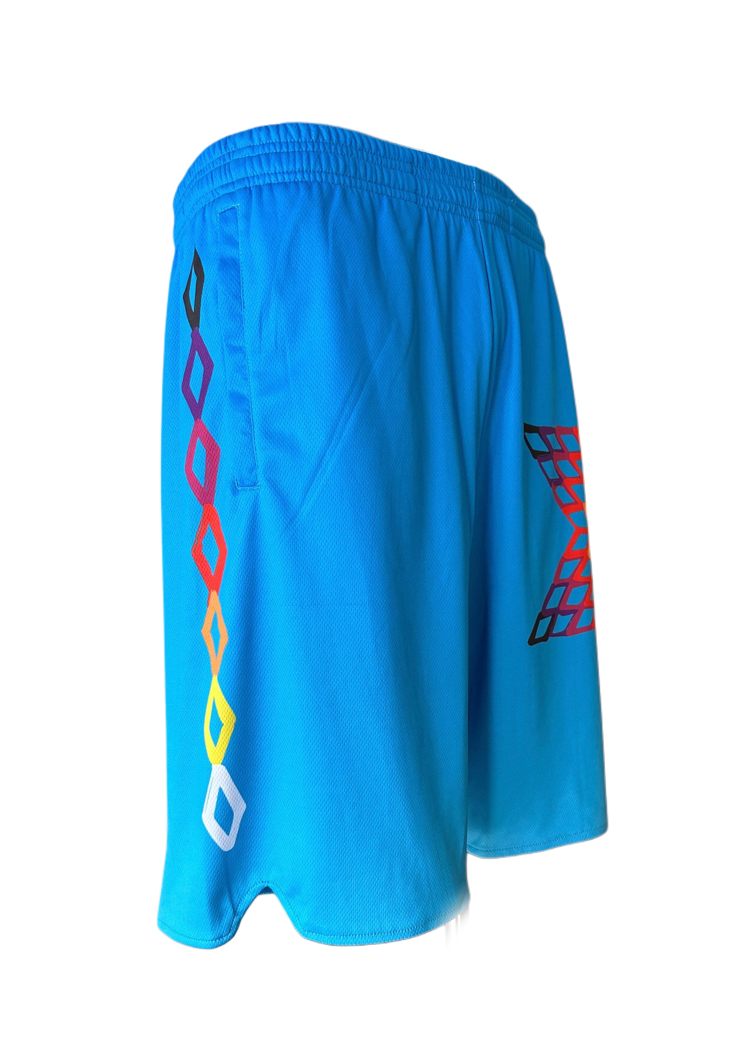 Sunburst Outline Basketball Shorts
