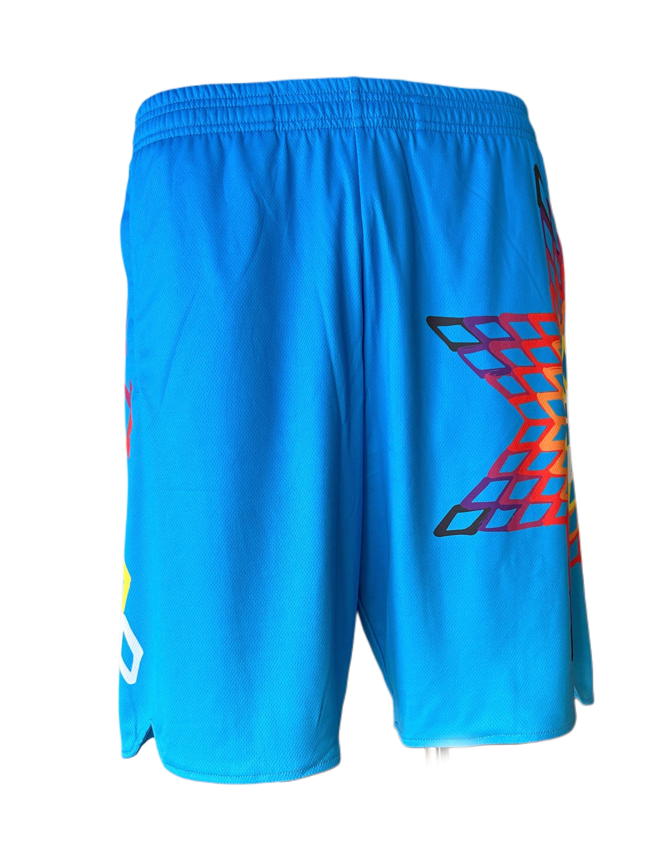Sunburst Outline Basketball Shorts