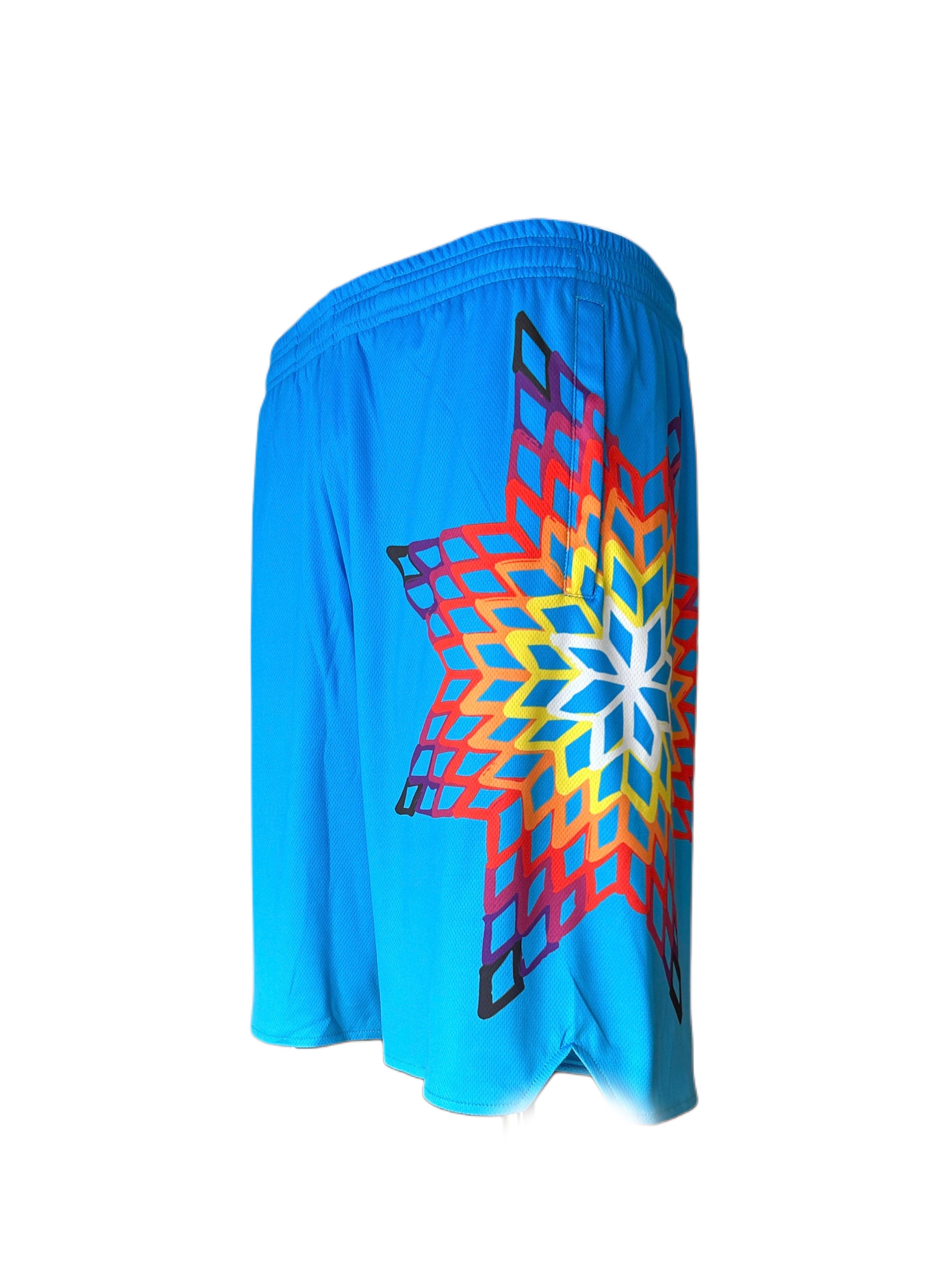Sunburst Outline Basketball Shorts