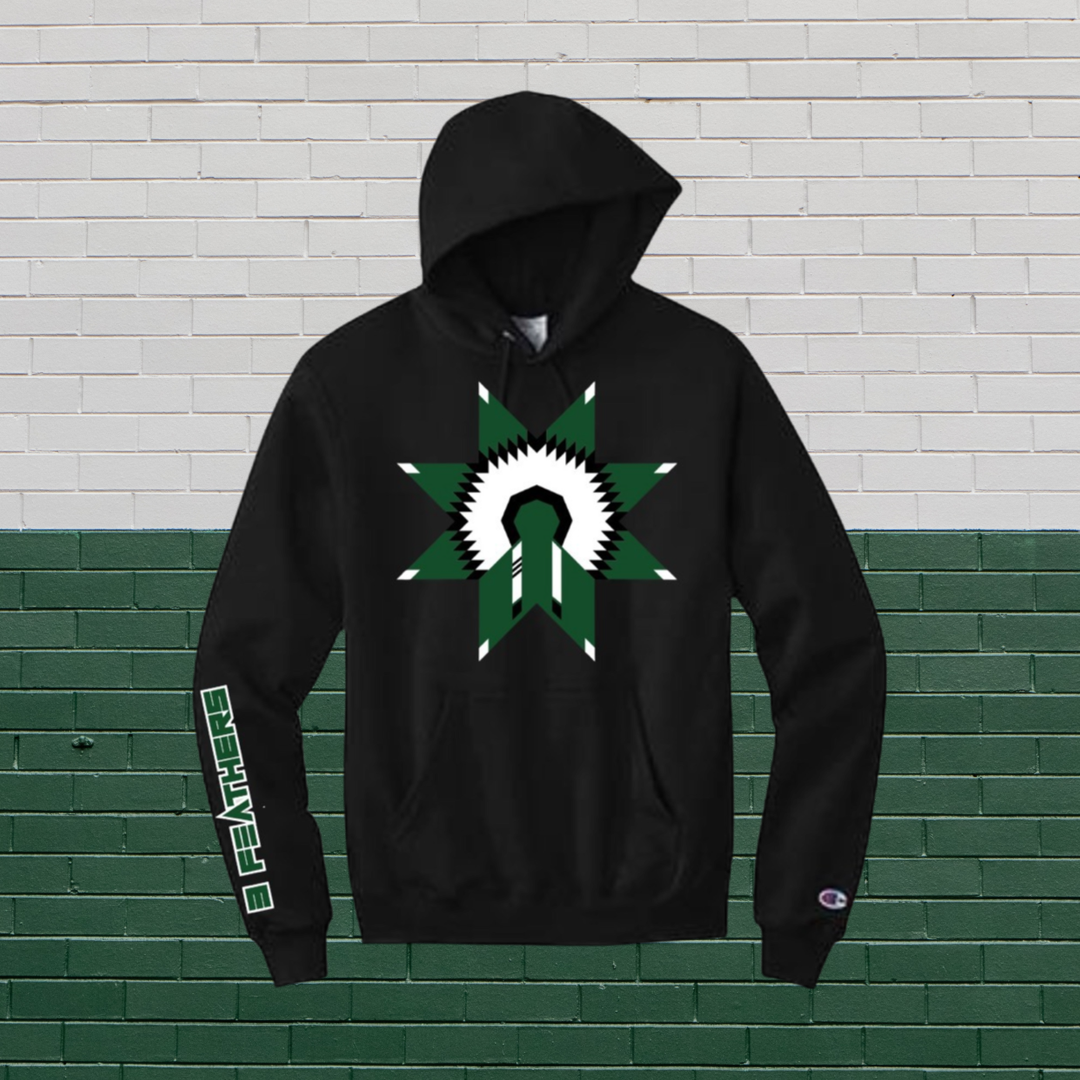 "Lucky March" War Bonnet Pull over hoodie