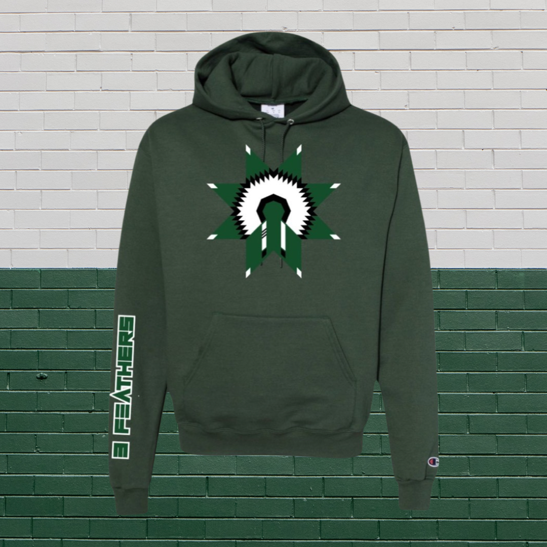 "Lucky March" War Bonnet Pull over hoodie