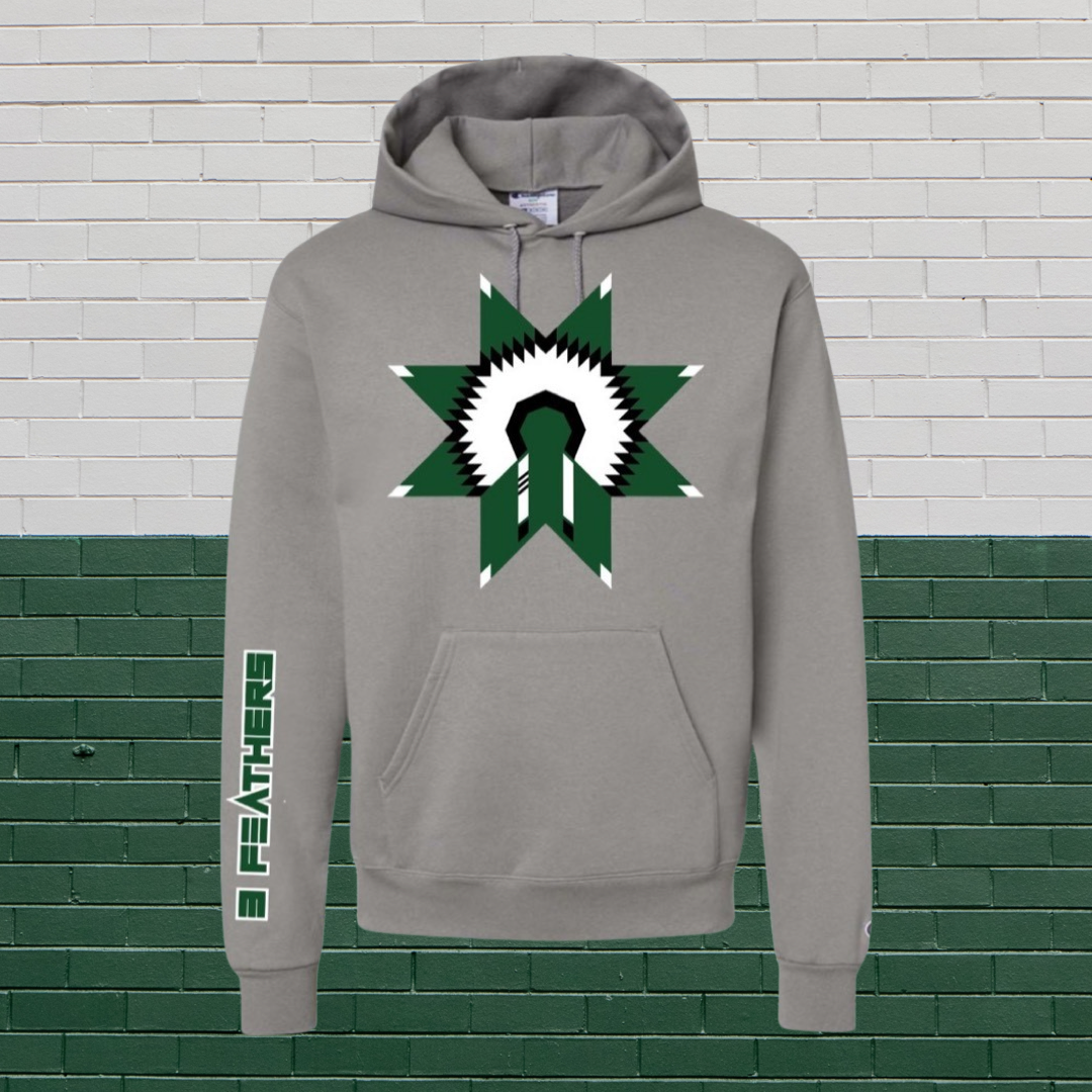 "Lucky March" War Bonnet Pull over hoodie