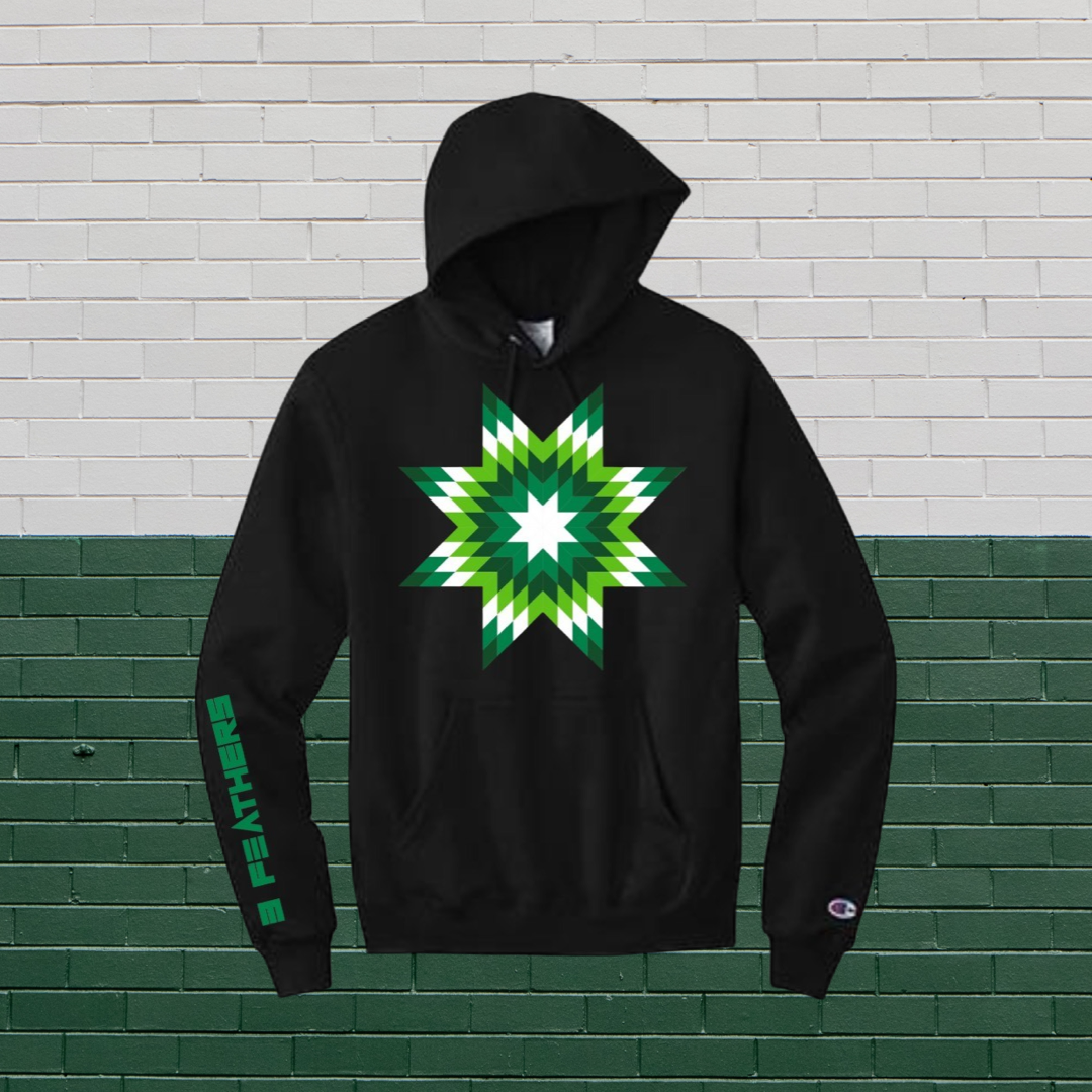 "Lucky March" Tradish star pull over hoodie