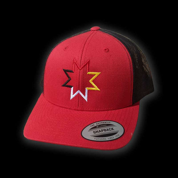 4 Directions - Red Snapback Hat