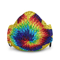 Yellow Swirl - Premium Face Mask