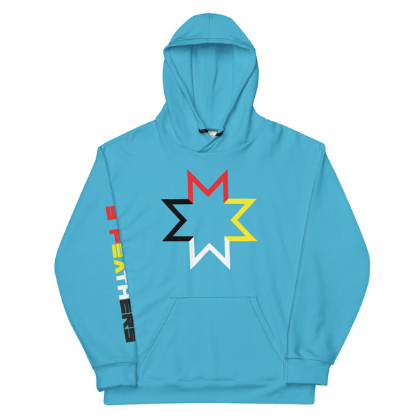 4 Directions - Turquoise Champion Pullover Unisex Hoodie