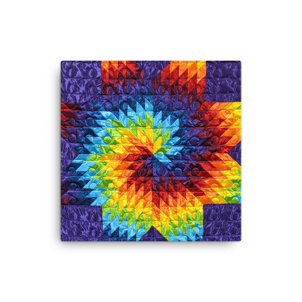 Purple Swirl - 12"x12" Canvas