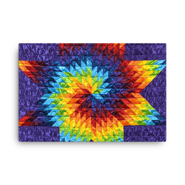 Purple Swirl - 24" x 36" Canvas